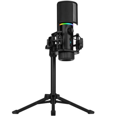 streamplify mic rgb microfono usb a nero incl treppiede
