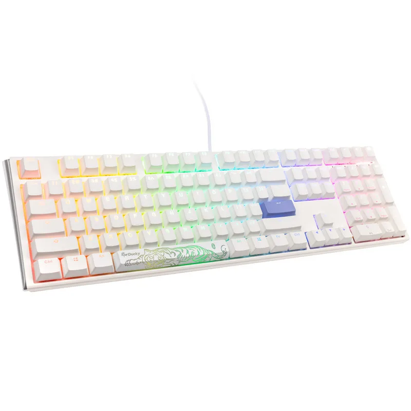 ducky one 3 classic pure white tastiera gaming rgb led mx brown us jpg